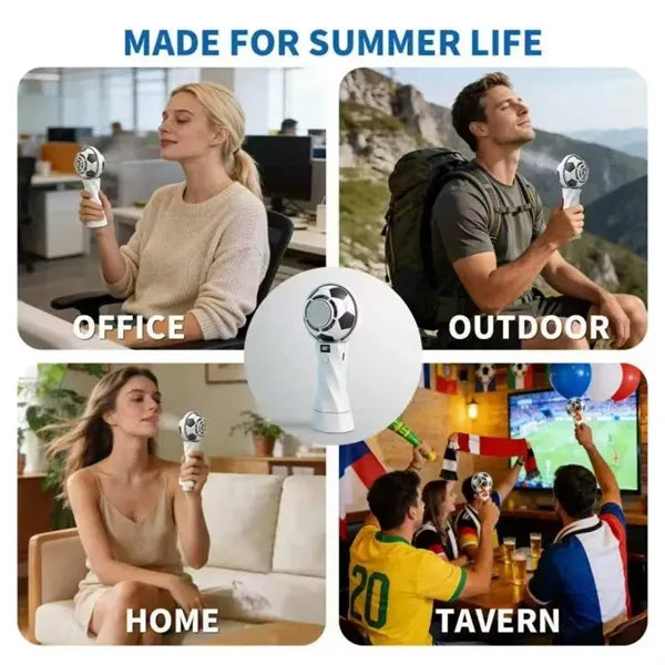 Portable Handheld Cooling Soccer Fan