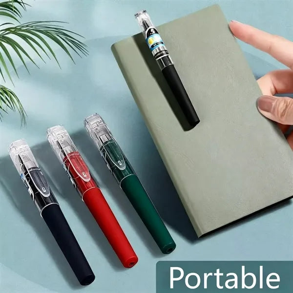 Mini Pocket Gel Pen, Custom Logo PET Portable Retractable Ge