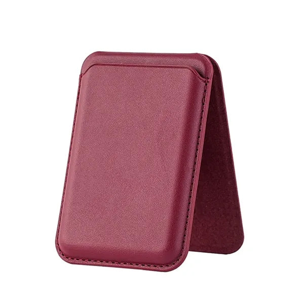 Magnetic PU Leather Phone Card Holder with Stand Function