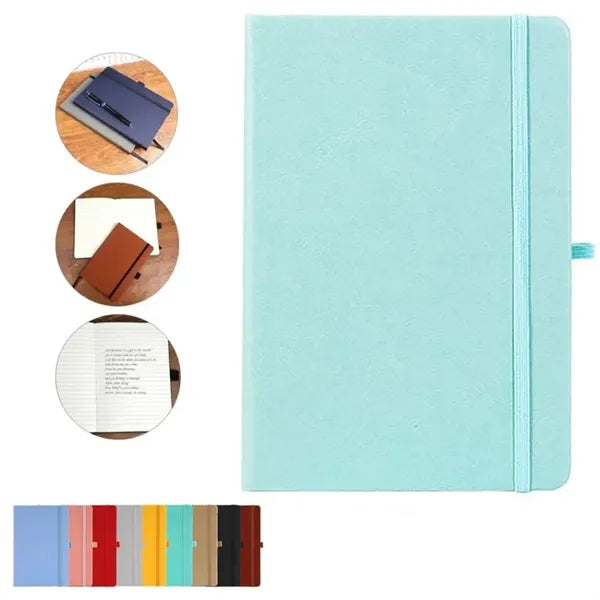 Leather Plain Medium Notebook