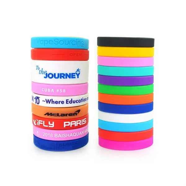Silkscreen Silicone Wristbands