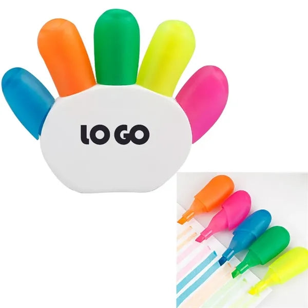 Creative Palm Design 5 Color Highlighter