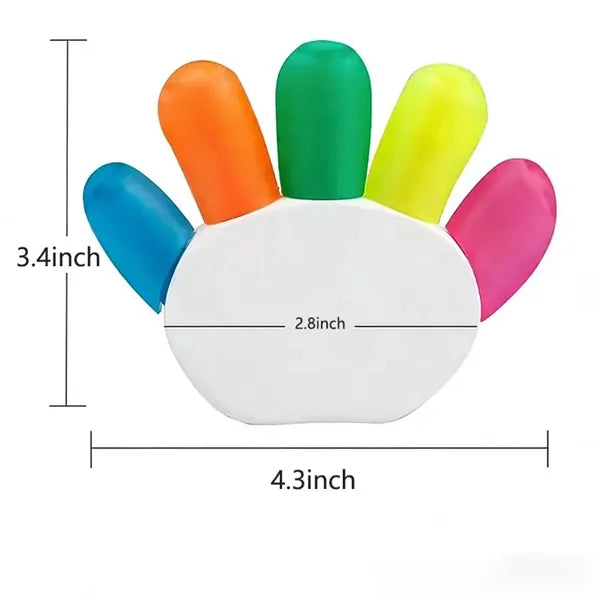 Creative Palm Design 5 Color Highlighter