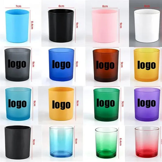 10.6oz Colored Glass Cup for Water, Juice, and Iced Drink