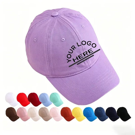 Solid Cotton Baseball Cap