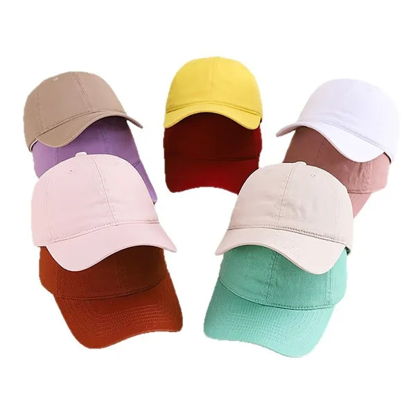 Solid Cotton Baseball Cap