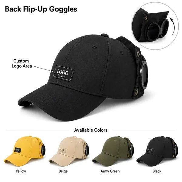 Sunglasses Baseball Cap Cotton Blend 22-22.8" Custom
