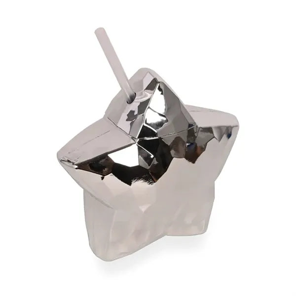 Star Shaped Party Cup with Straw Drink Mugs