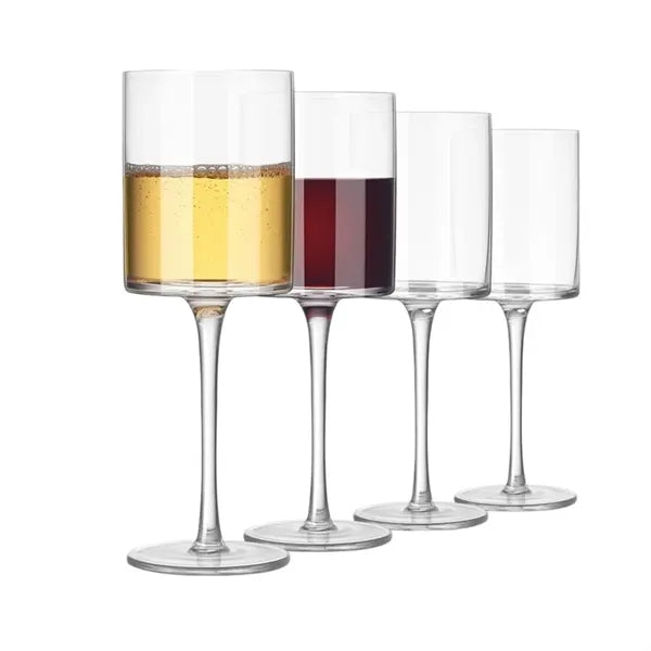Clear Wine Glass on Long Stem
