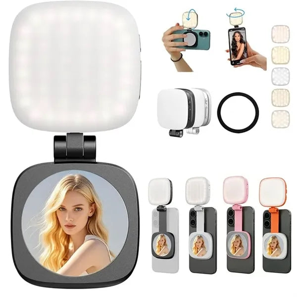 Magnetic Selfie Light with Mirror