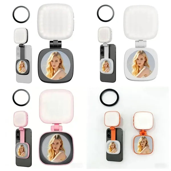 Magnetic Selfie Light with Mirror