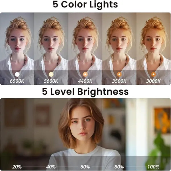 Magnetic Selfie Light with Mirror