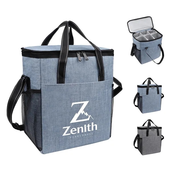 Insulated 6 Bottle Wine Carrier Tote Cooler Bag