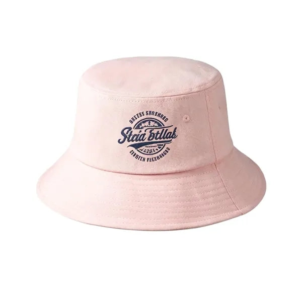 Solid Color Cotton Bucket Hat, Custom Logo Printed