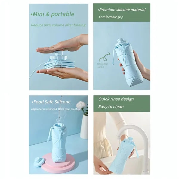 27oz Portable Collapsible Silicone Bottle