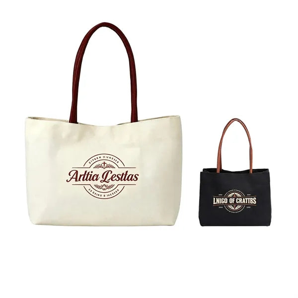 Logo Large Capacity Eco Canvas Tote Shopping Bag