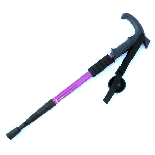 4 section T handle Walking Sticks For Hiking