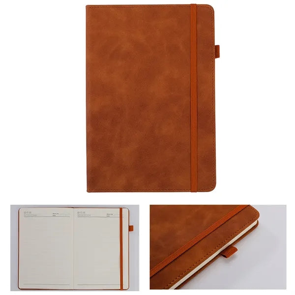 A5 Business Notebook With Elastic Band & Pen Holder