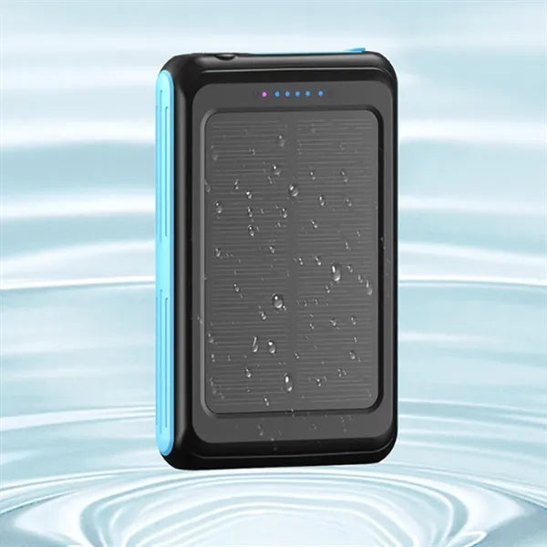 5000mAh Magnetic Solar Wireless Power Bank with Flashlight