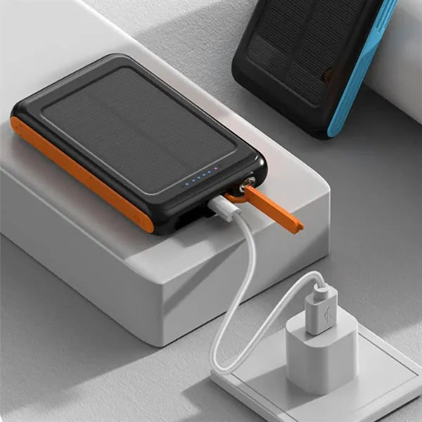 5000mAh Magnetic Solar Wireless Power Bank with Flashlight