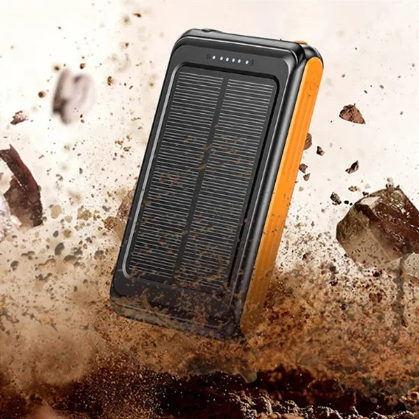 5000mAh Magnetic Solar Wireless Power Bank with Flashlight