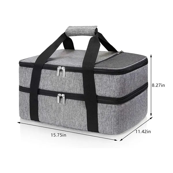 Large Portable Camping Pizza Double Decker Insulated Cooler