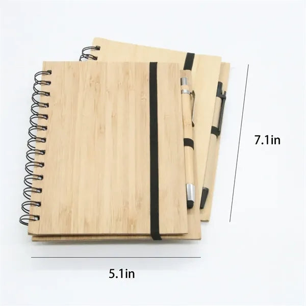 Bamboo Notebook With Pen