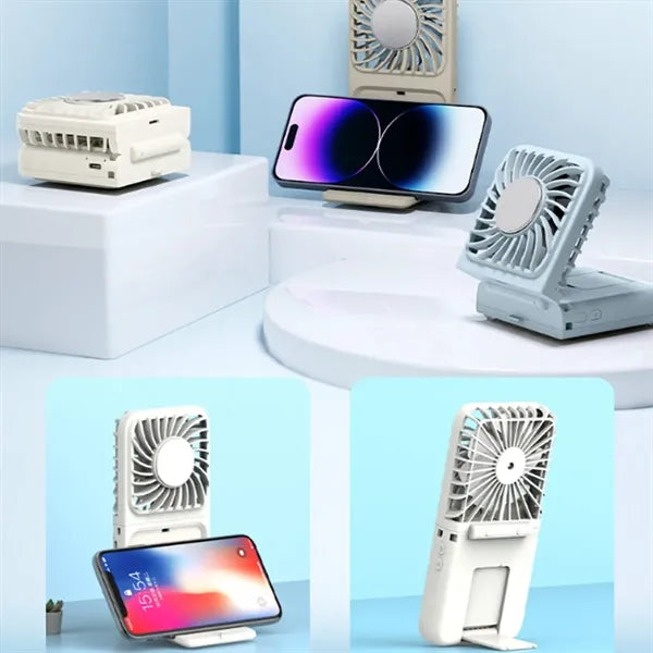 Foldable Portable Mini Fan with Phone Stand