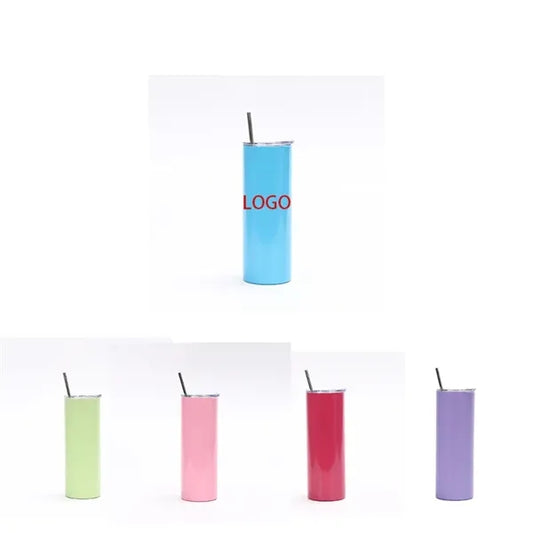 20 oz Straight Stainless Steel Insulated Travel Tumbler