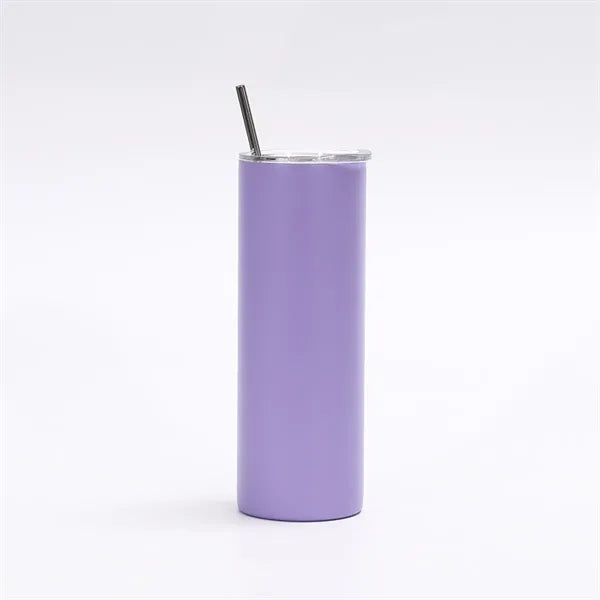 20 oz Straight Stainless Steel Insulated Travel Tumbler