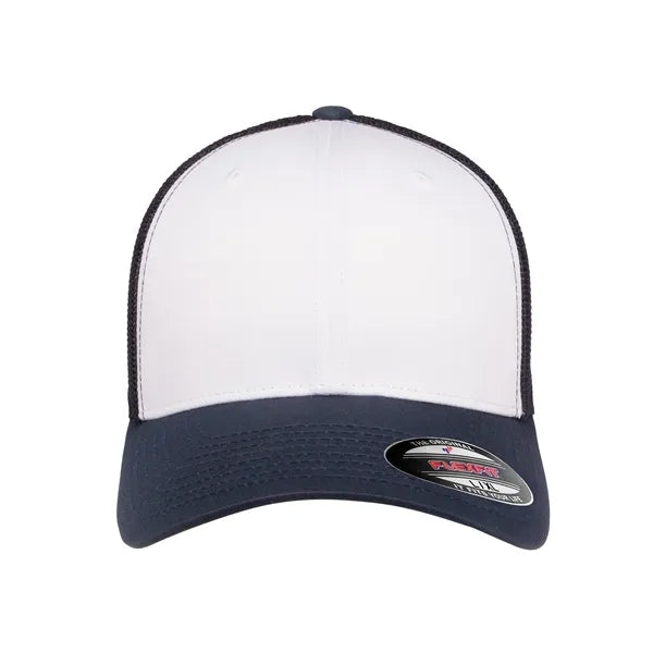 Flexfit Trucker Mesh White Front Fitted Cap