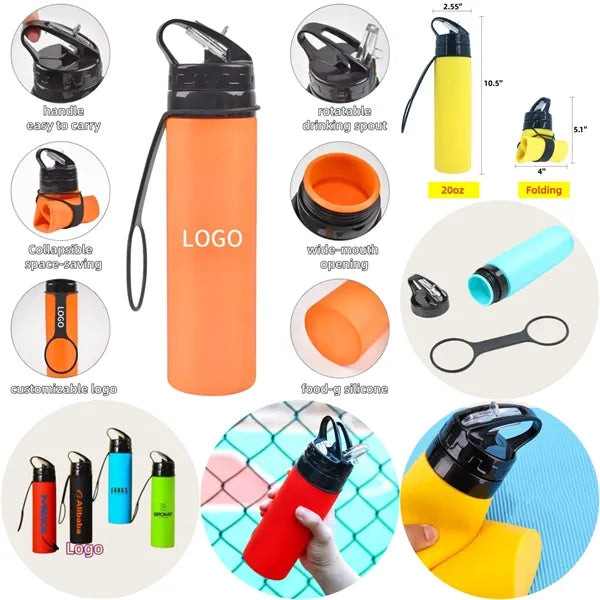 Collapsible Silicone Water Bottle