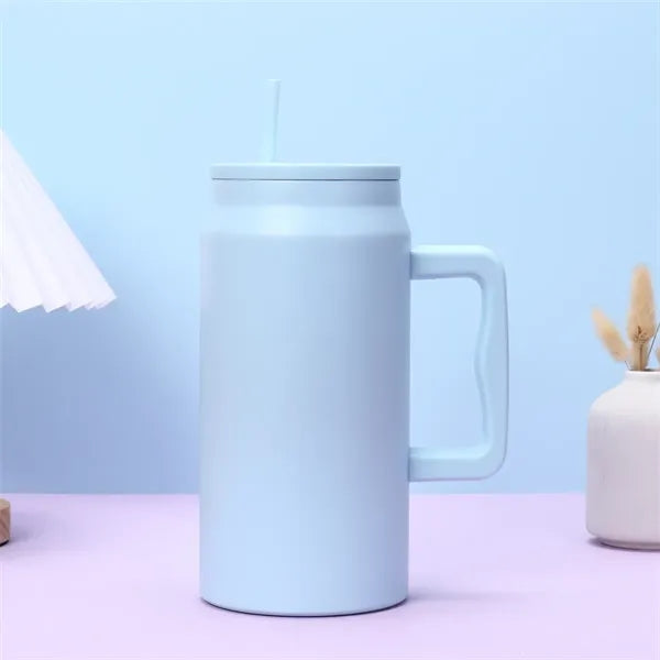 50oz Insulated Tumbler with Handle and Straw
