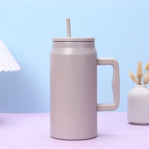 50oz Insulated Tumbler with Handle and Straw