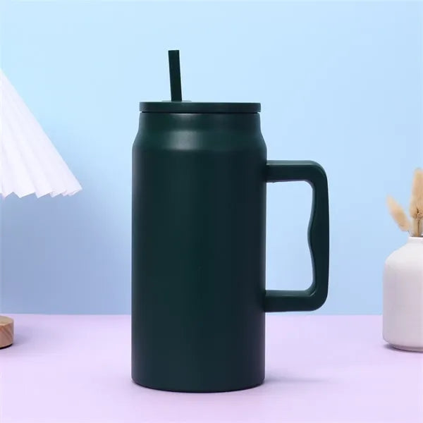 50oz Insulated Tumbler with Handle and Straw