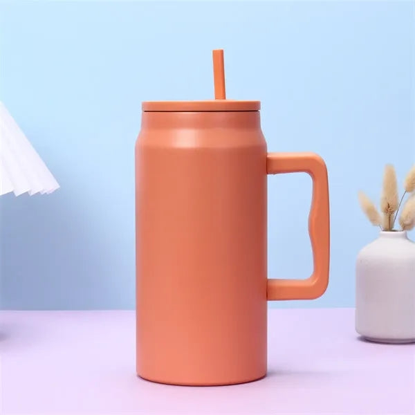 50oz Insulated Tumbler with Handle and Straw