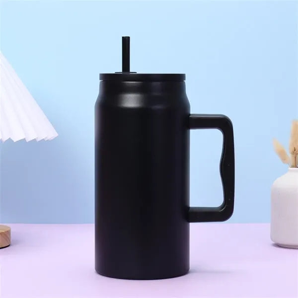 50oz Insulated Tumbler with Handle and Straw