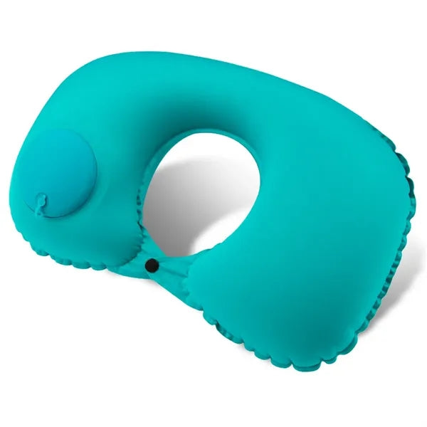 Milk Silk Inflatable U-Shaped Travel Neck Pillow, Portable