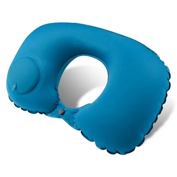 Milk Silk Inflatable U-Shaped Travel Neck Pillow, Portable