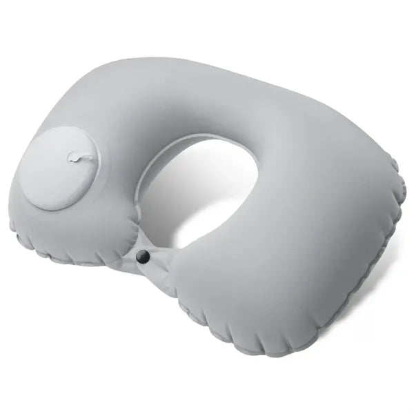 Milk Silk Inflatable U-Shaped Travel Neck Pillow, Portable