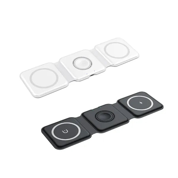 Magnetic Three-In-One Foldable Wireless Charging Station
