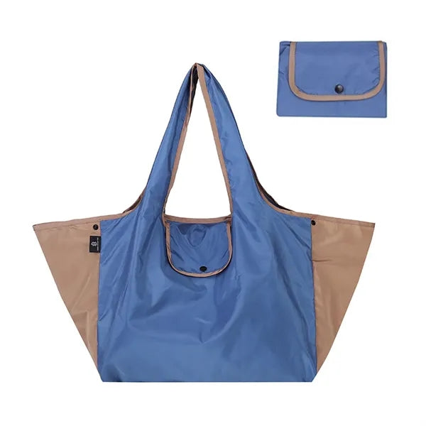 2 Tone Lightweight Portable Folding Ripstop Tote