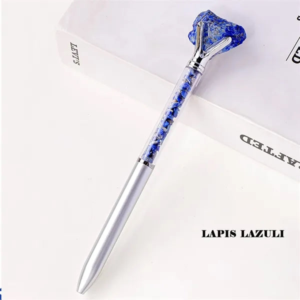 Natural Quartz Crystals Top Ballpoint Pen