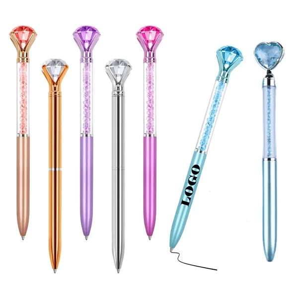Diamond Pens with Crystal Top