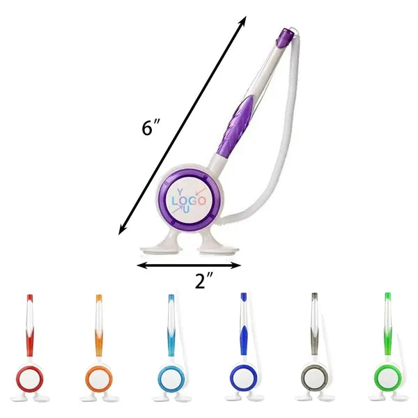 Premium Stationary Ballpoint Pen with Secure Mount