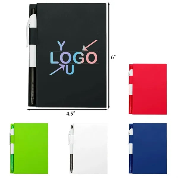Compact Lined Journal with Pen Holder