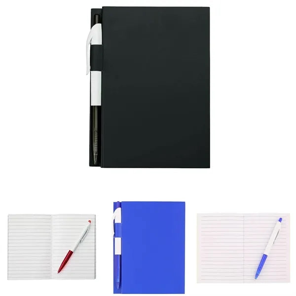 Compact Lined Journal with Pen Holder