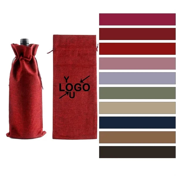 Eco-Friendly Linen Wine Carrier