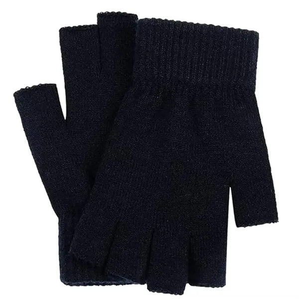 Knitted Half-Finger Winter Gloves