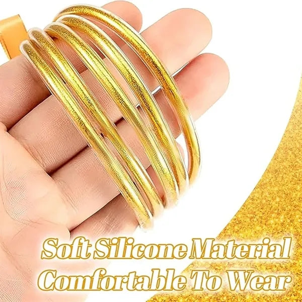 Sparkling Silicone Glitter Bracelet
